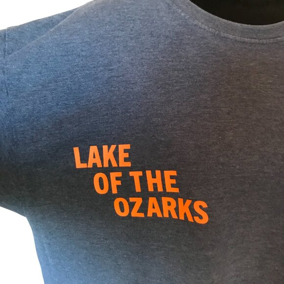 Upcycled Lake of the Ozarks T-Shirt: Landmarks & Marinas Graphics, Size L - Picture 13 of 16